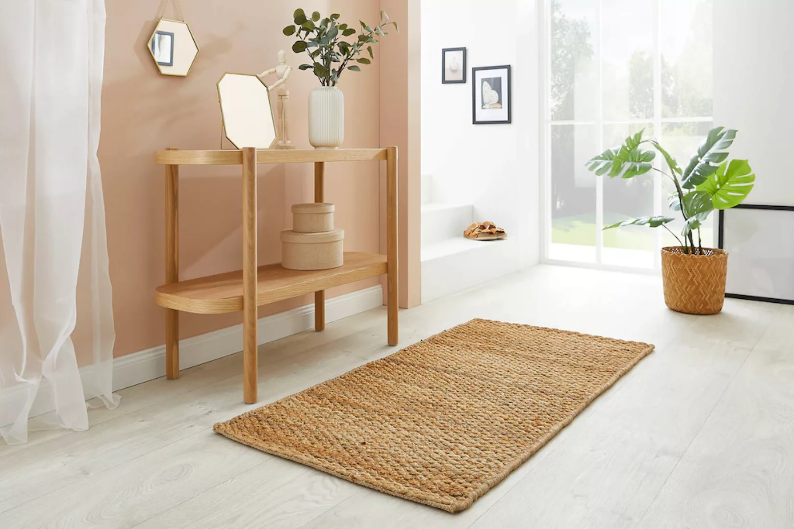 my home Teppich »Oda«, rechteckig, Flachgewebe, aus Naturfaser, Jute günstig online kaufen