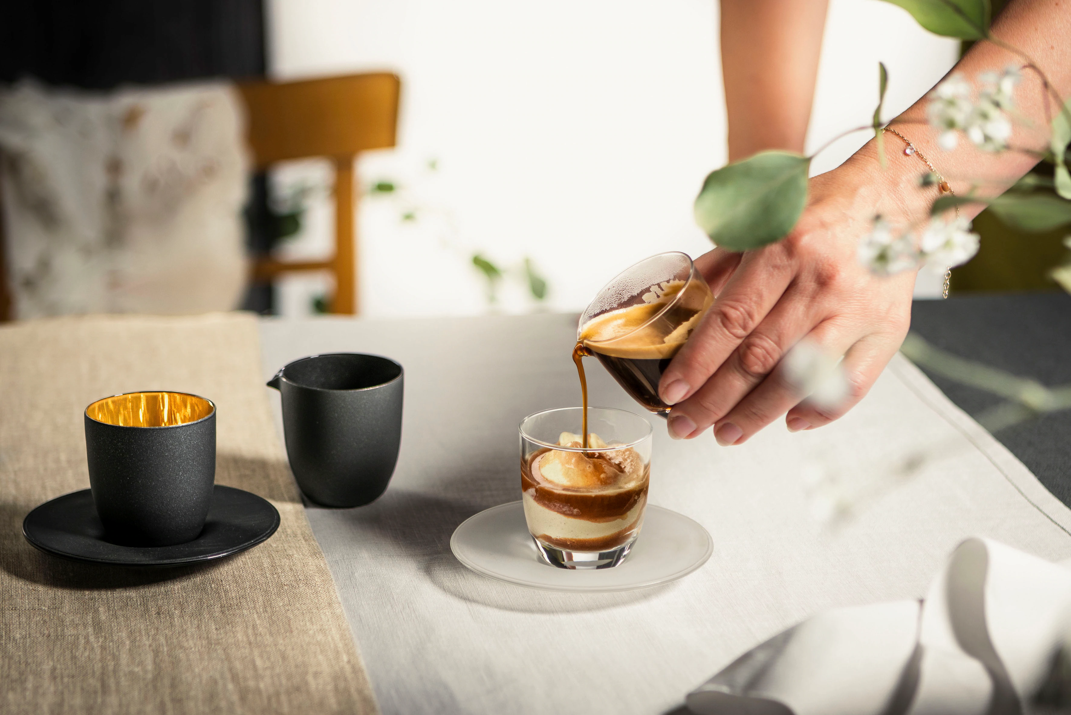 Eisch Espressoglas »Affogato al caffè Glas 109/5 mit Kännchen«, (Set, 3 tlg günstig online kaufen