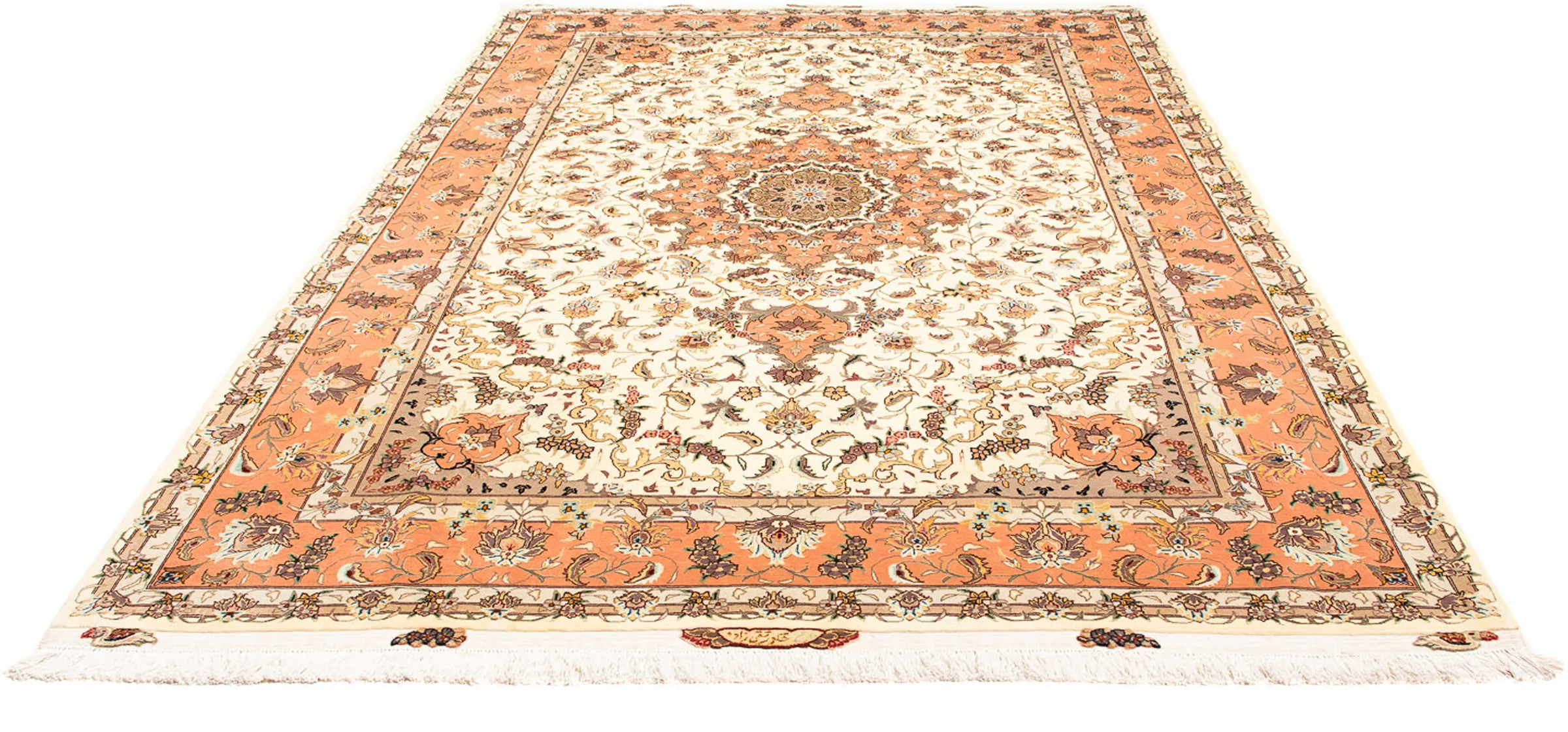 morgenland Orientteppich »Perser - Täbriz - Royal - 300 x 204 cm - beige«, günstig online kaufen