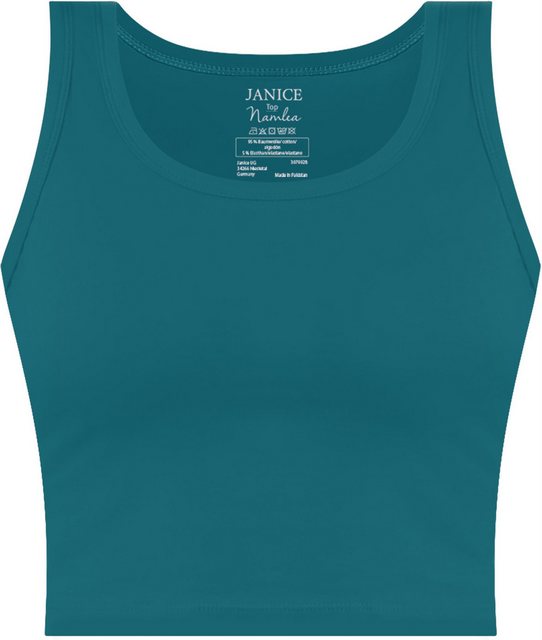 Janice Tanktop Damen crop Top Namlea Kurzes Tanktop aus Baumwolle günstig online kaufen