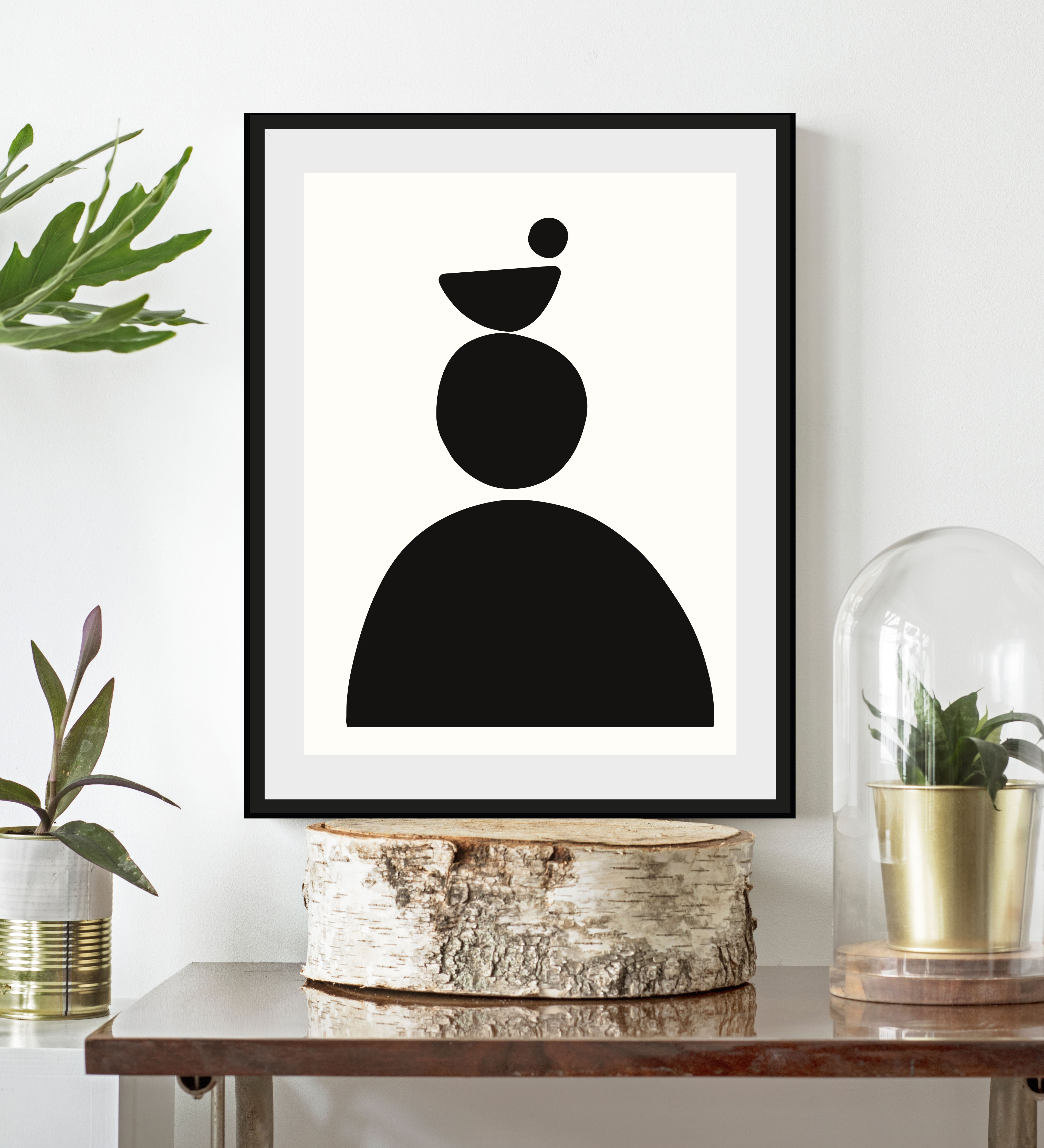 LeGer Home by Lena Gercke Bild "Black is Beautiful", Abstrakt-Kunst-Schwarz günstig online kaufen