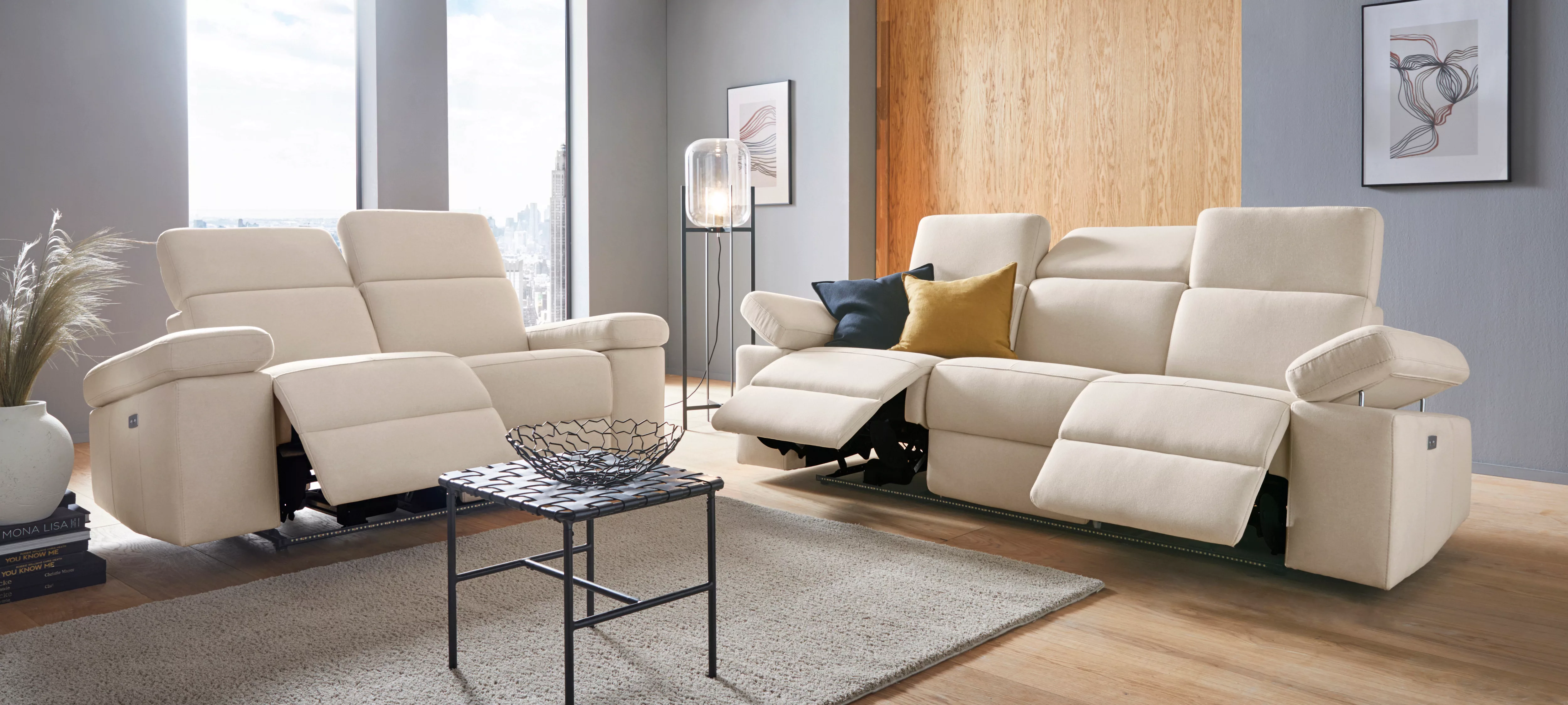 Places of Style Sitzgruppe "Kilado", mit Relaxfunktion, verstellbarer Armle günstig online kaufen