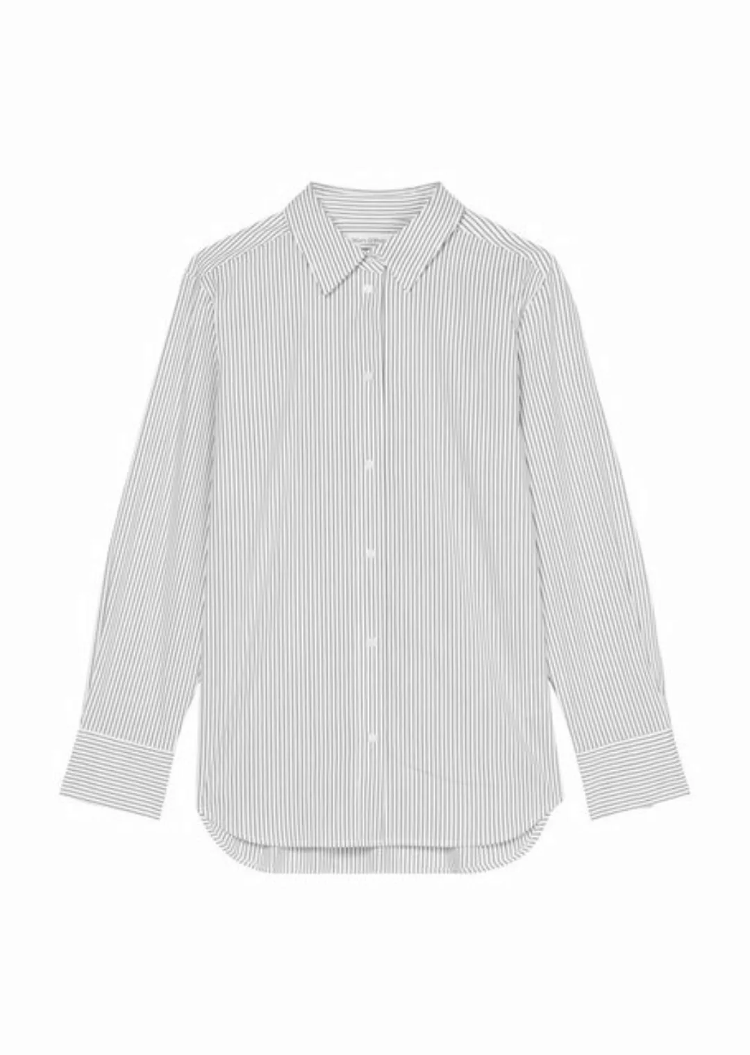 Marc O'Polo Blusentop Bluse im Casual Fit MARC O´POLO grau gestreift günstig online kaufen