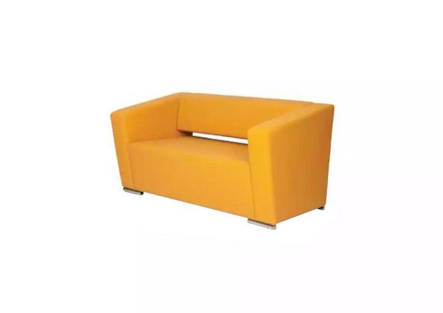 JVmoebel Sofa Gelbes Sofa Luxus Zweisitzer Couch Büro Office Einrichtung Te günstig online kaufen