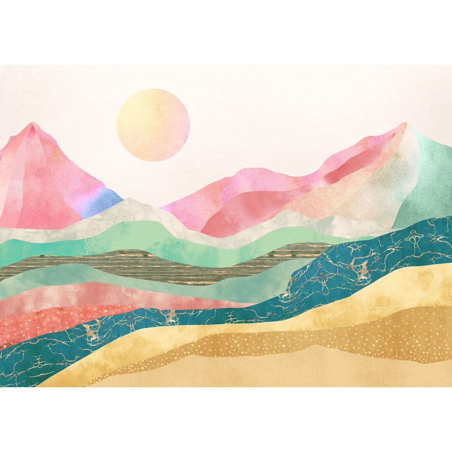 Komar Fototapete Holy Mountain Multicolor 350 x 250 cm 611643 günstig online kaufen