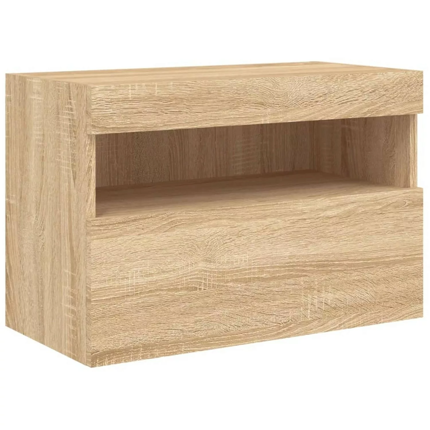 vidaXL TV-Schrank TV-Wandschrank mit LED-Leuchten Sonoma-Eiche 60x30x40 cm günstig online kaufen