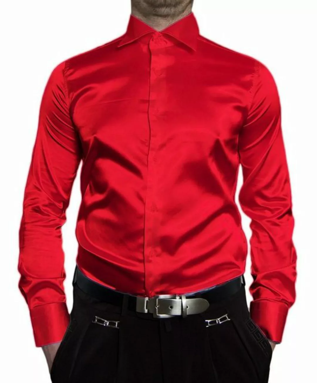 Renzo Businesshemd Herren Hemd Glanz Satin Farben New Kent Bügelleicht, Gla günstig online kaufen