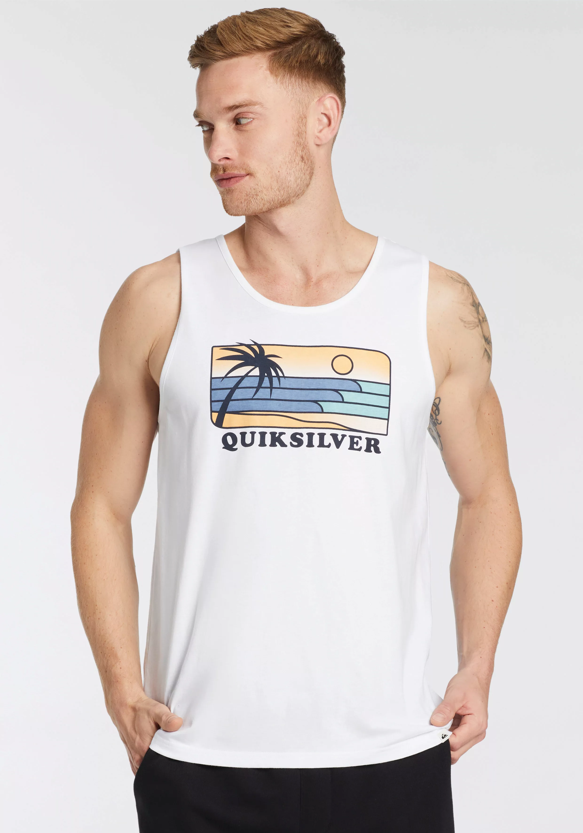 Quiksilver Tanktop "LINEUP CIRCL LOGO TANK PACK YM", (Packung, 2 tlg.) günstig online kaufen