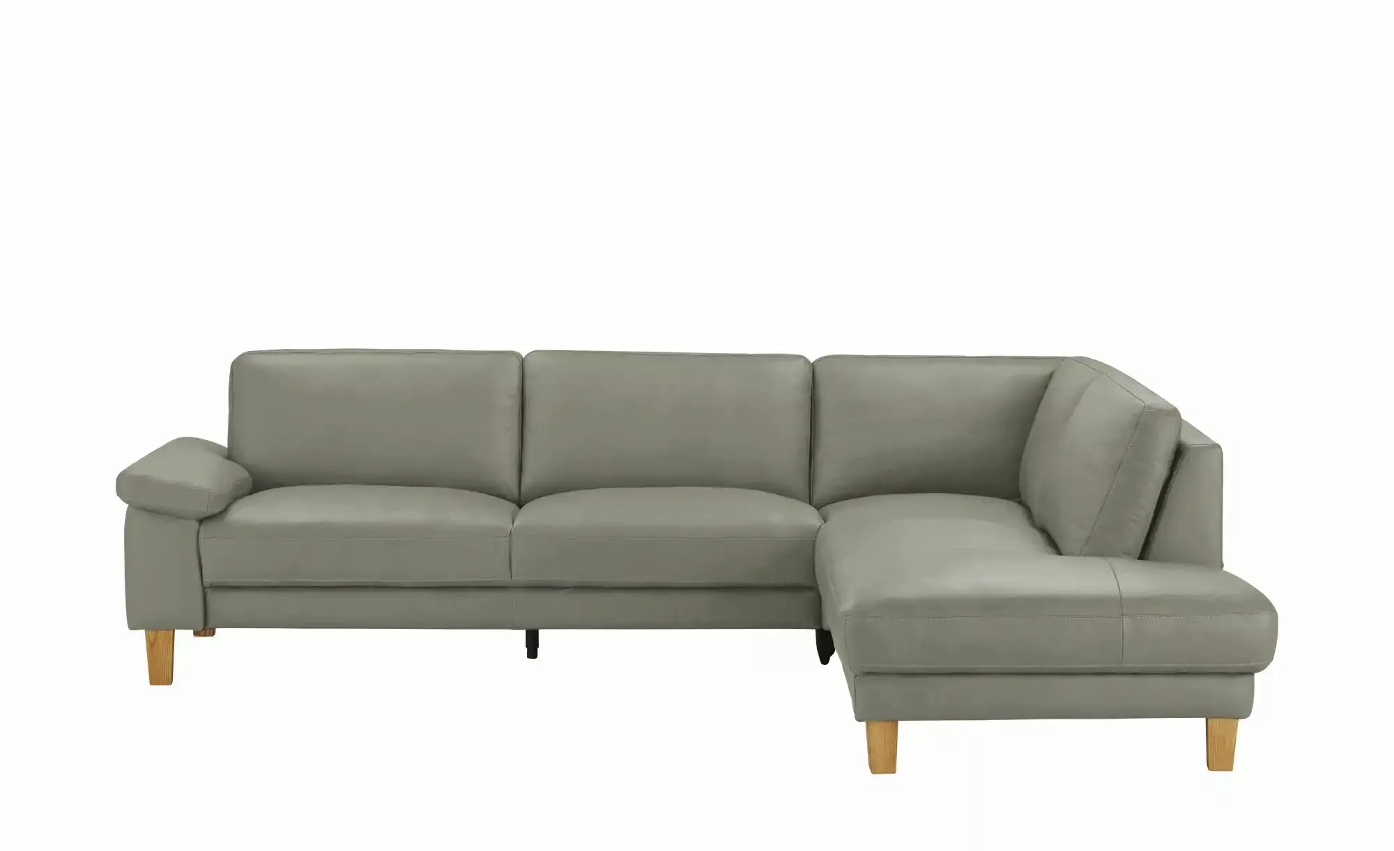 Ravensberger Werkstätten Ecksofa Leder RW-Select ¦ grau ¦ Maße (cm): B: 274 günstig online kaufen