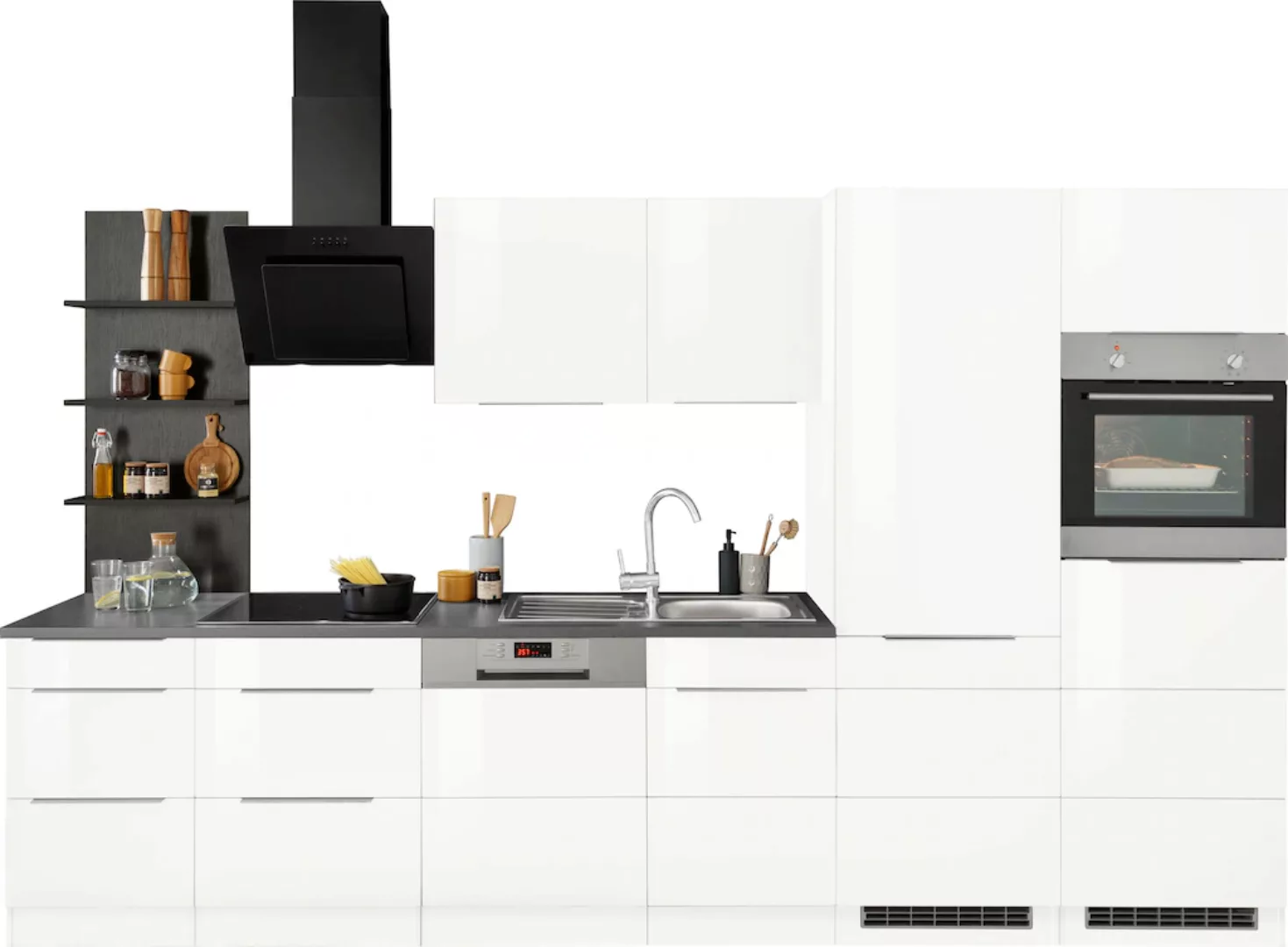 KOCHSTATION Küchenzeile "KS-Brindisi Breite 340 cm", wahlweise mit E-Geräte günstig online kaufen