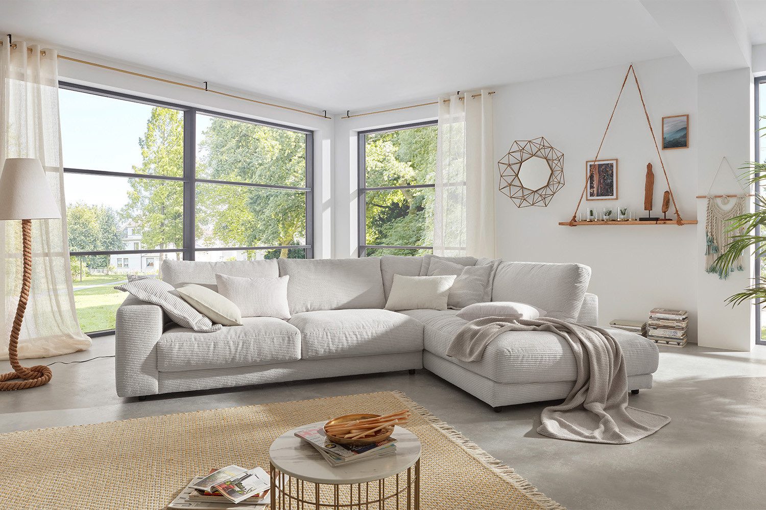 KAWOLA Ecksofa MADELINE, Couch L-Form rechts günstig online kaufen