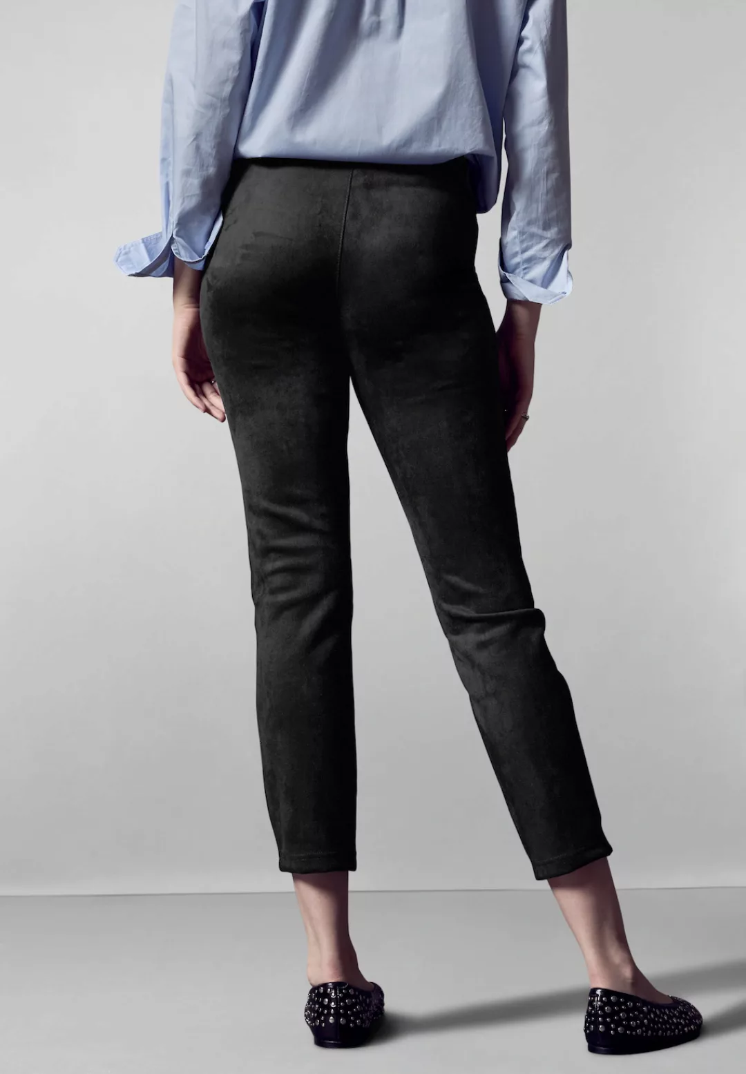 STREET ONE STUDIO Lederimitathose, High Waist günstig online kaufen