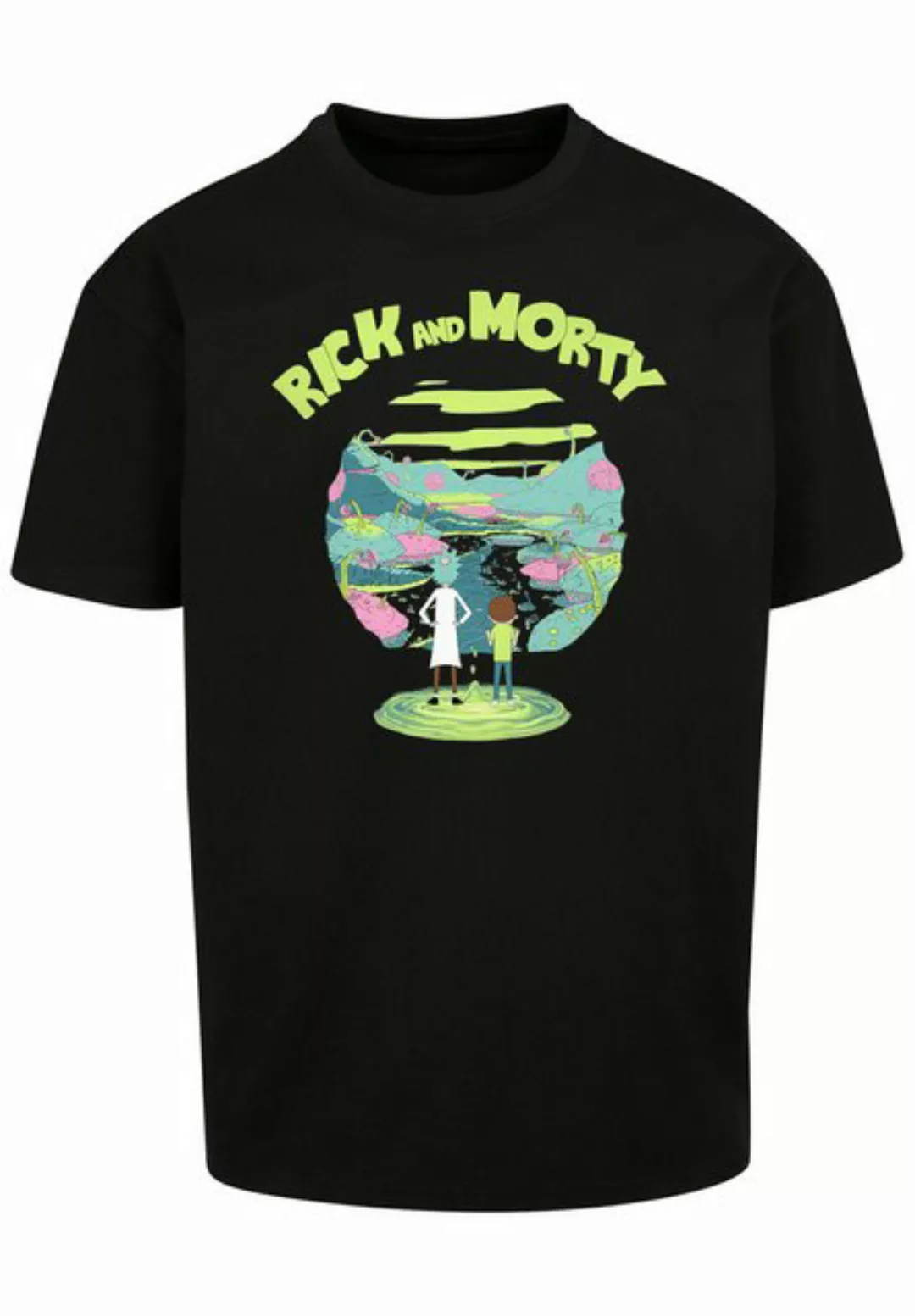 F4NT4STIC Kurzarmshirt F4NT4STIC Herren Rick and Morty with Heavy Oversize günstig online kaufen