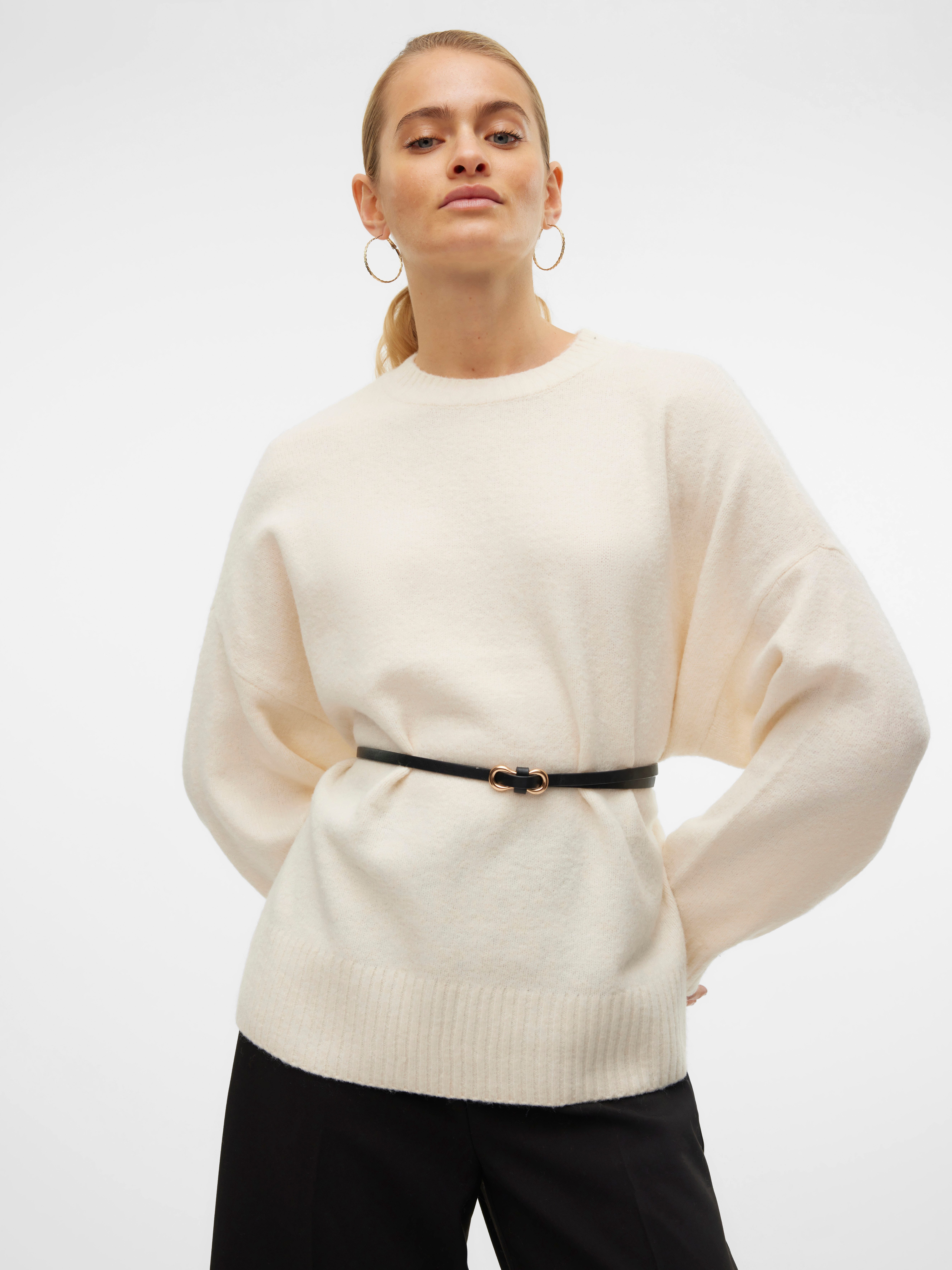 Vero Moda Strickpullover VMBOOM LS O-NECK günstig online kaufen