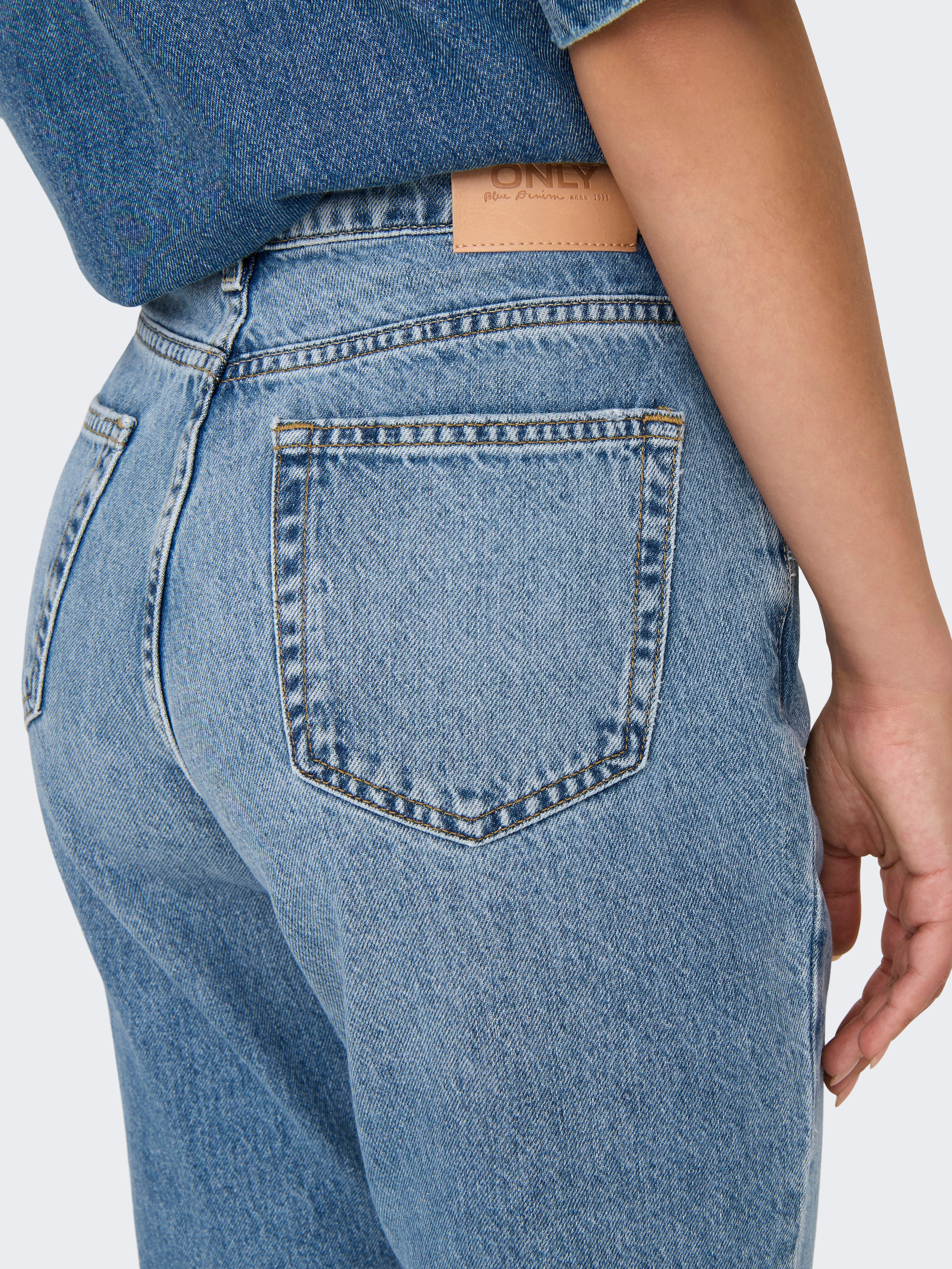 ONLY Low-rise-Jeans "ONLBRENDA LOW WIDE DNM CRO158 NOOS" günstig online kaufen