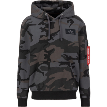 Alpha Industries  Sweatshirt Backprint Hoodie Camo - black camo günstig online kaufen