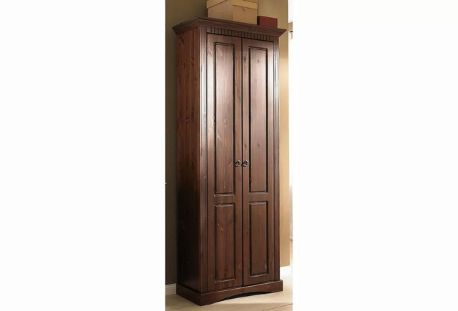 Home affaire Garderobenschrank "Rustic", aus massiver Kiefer, Breite 71 cm, günstig online kaufen