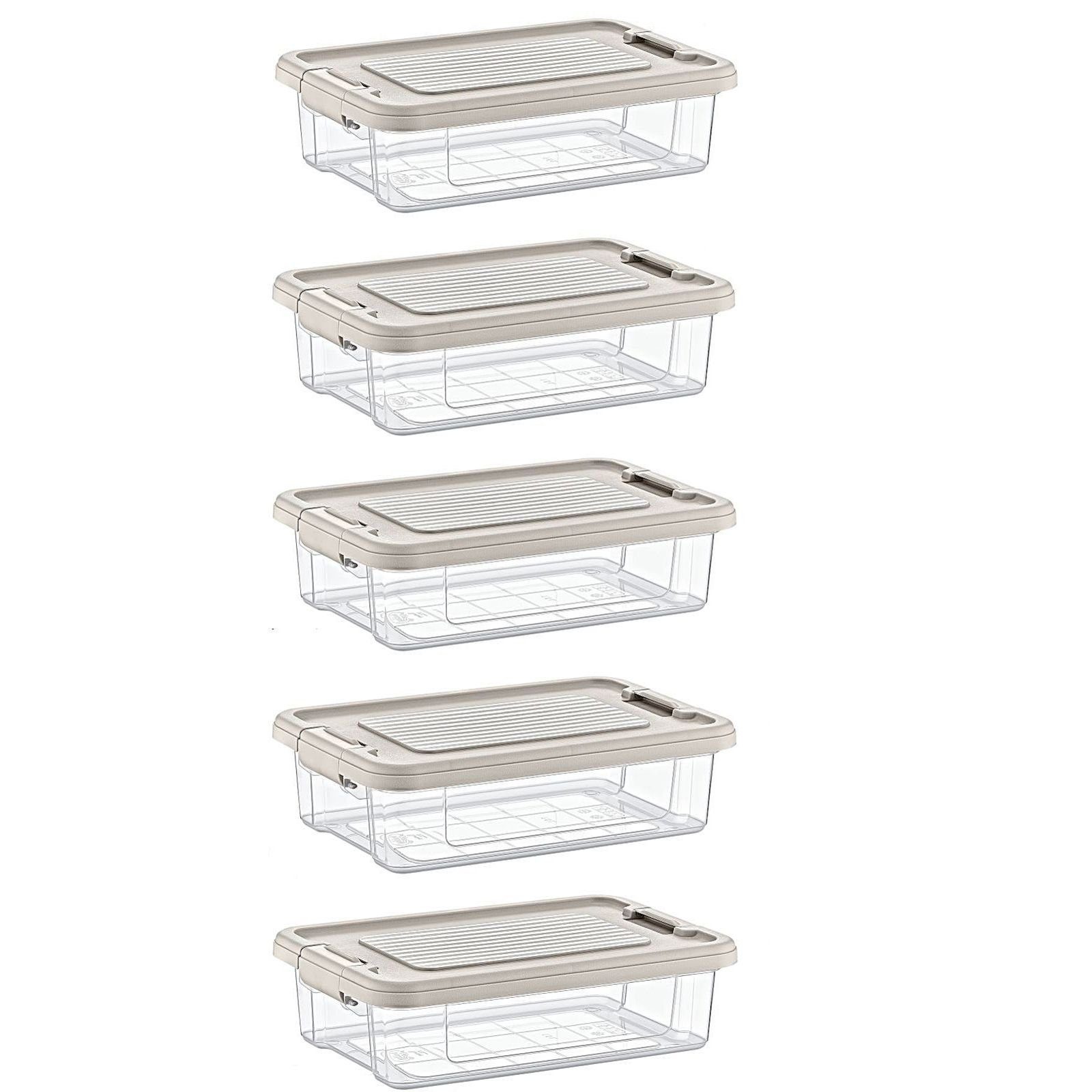 astor24 Aufbewahrungsbox Aufbewahrungsbox Deckel Kunststoffbox Transparent günstig online kaufen