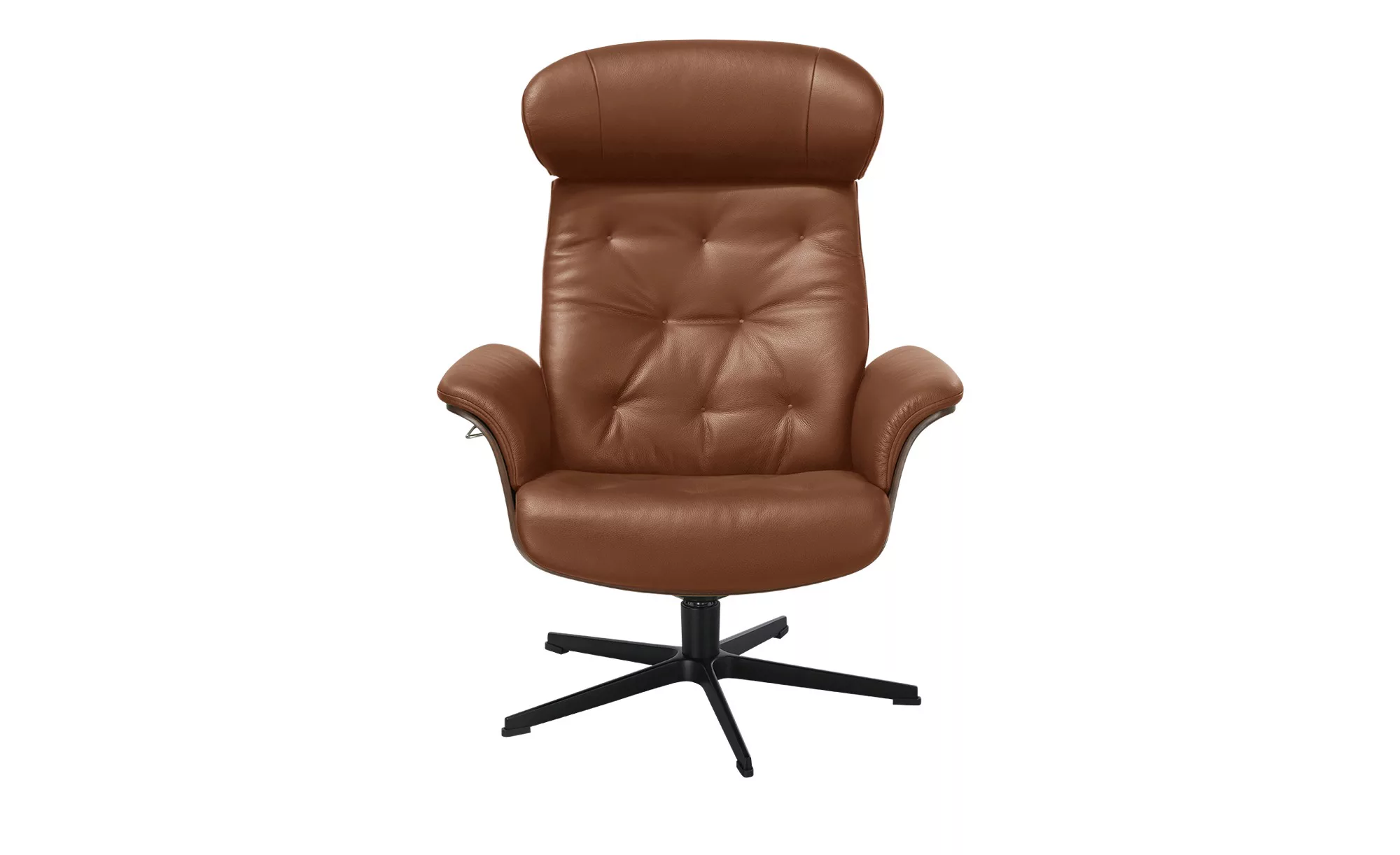 Sessel in Leder mit Knopfnaht Timeout ¦ braun ¦ Maße (cm): B: 80 H: 101 T: günstig online kaufen