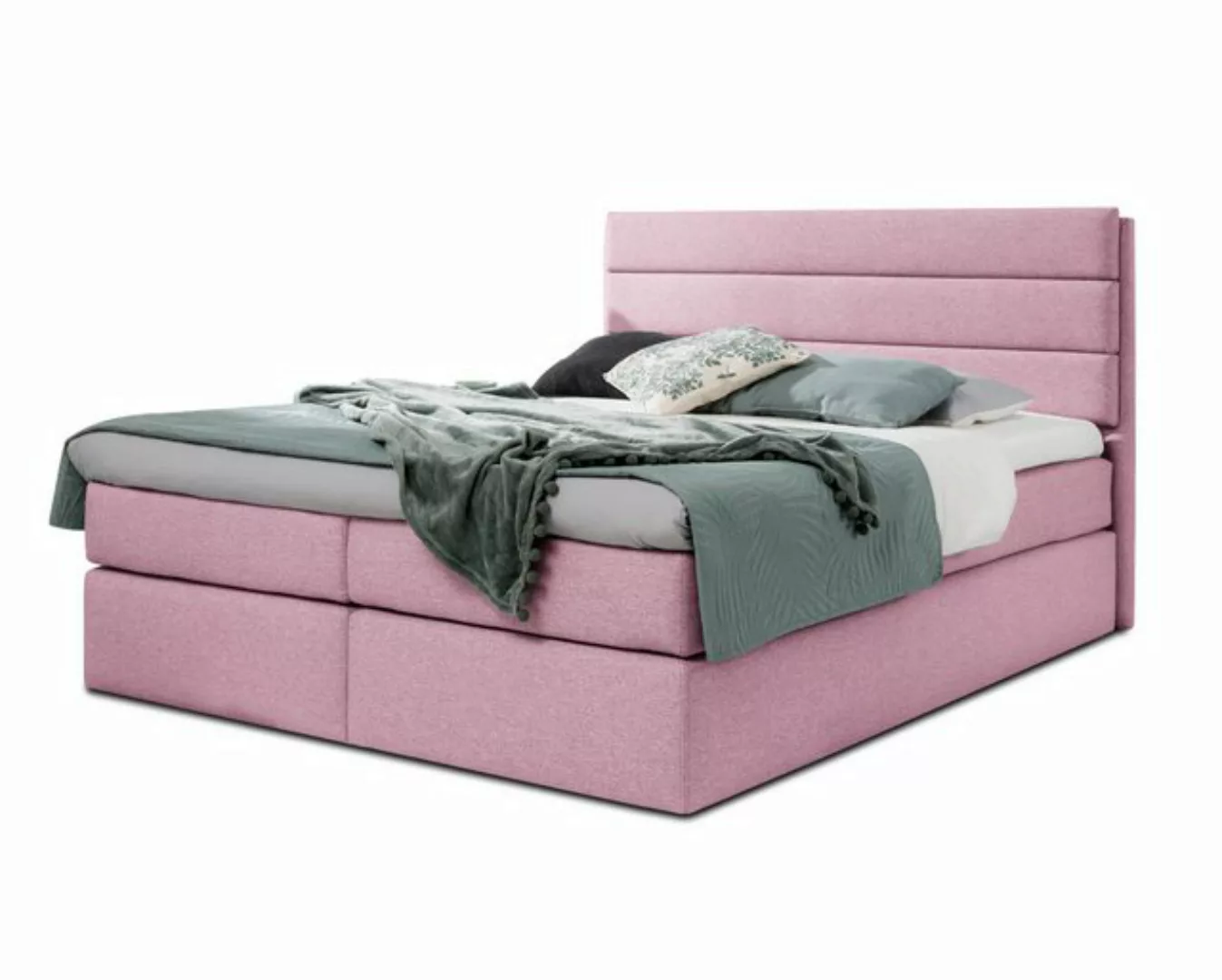 Furnix Boxspringbett REVLIE 120/140/160/180x200 Polsterbett mit Kopfteil To günstig online kaufen