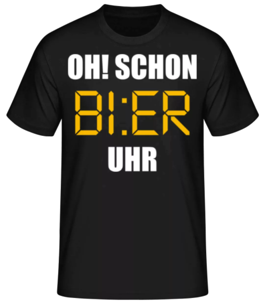 Oh Schon Bier Uhr · Männer Basic T-Shirt günstig online kaufen