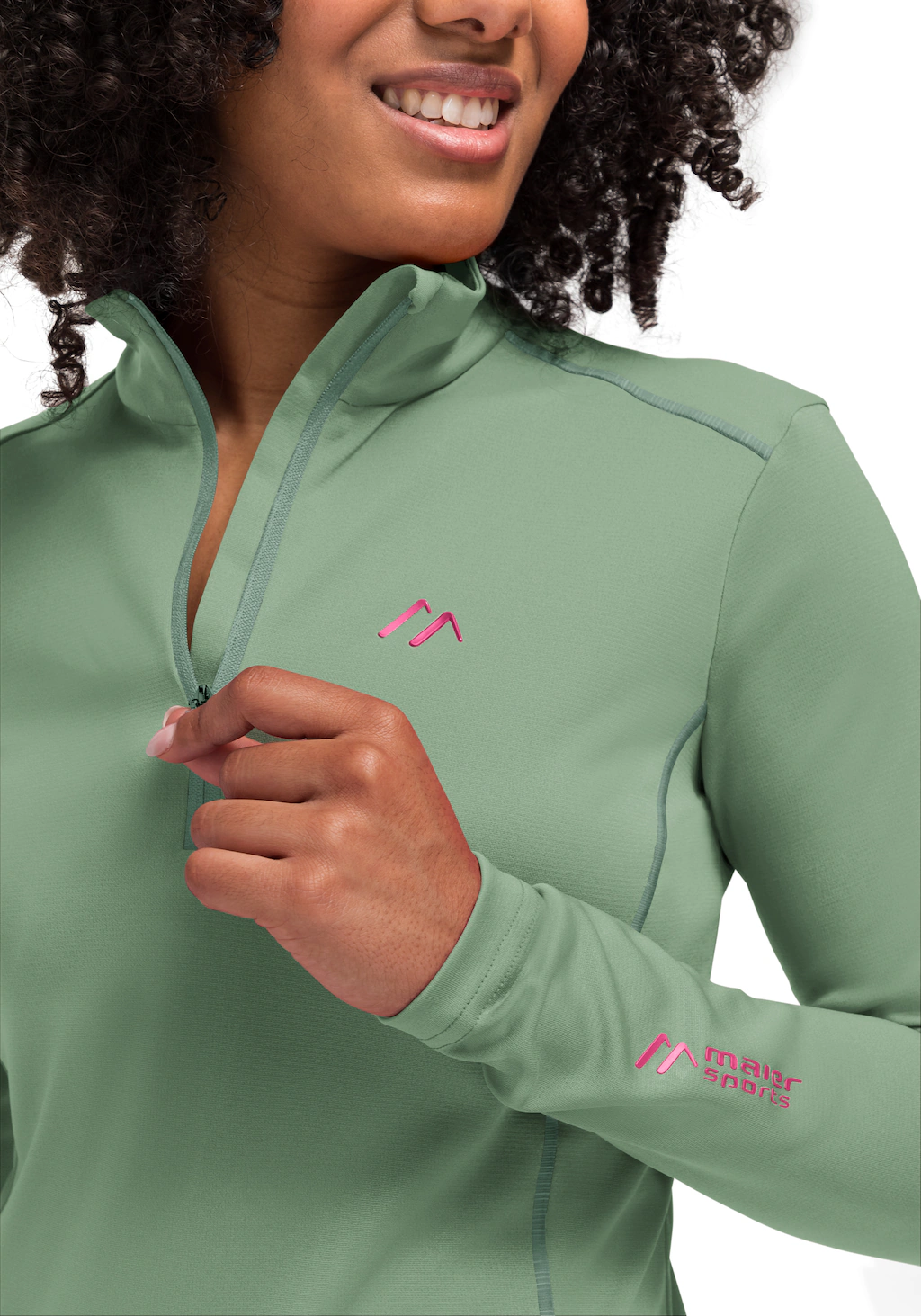 Maier Sports Fleecepullover "Jenna Rec", Damen Midlayer, elastisches und pf günstig online kaufen