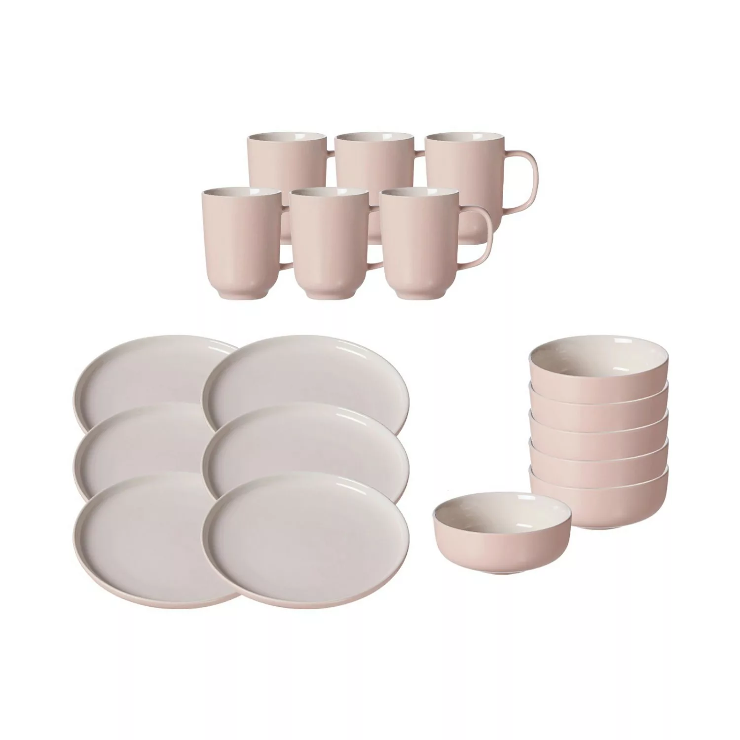 Ritzenhoff & Breker Jasper Frühstücks-Set 18-teilig Rosa günstig online kaufen