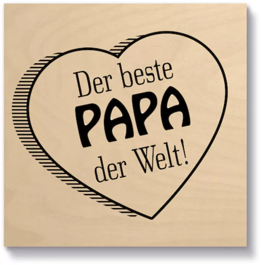 Artland Holzbild "Der beste Papa der Welt", (1 St.) günstig online kaufen