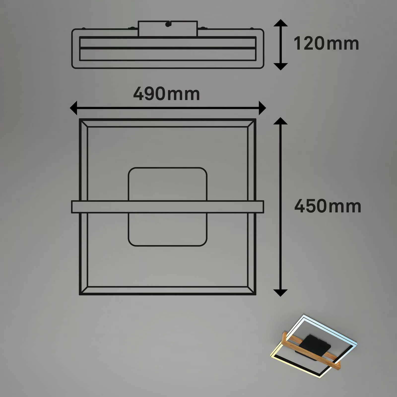 LED-Deckenleuchte 3768015 CCT mit Fernbedienung günstig online kaufen