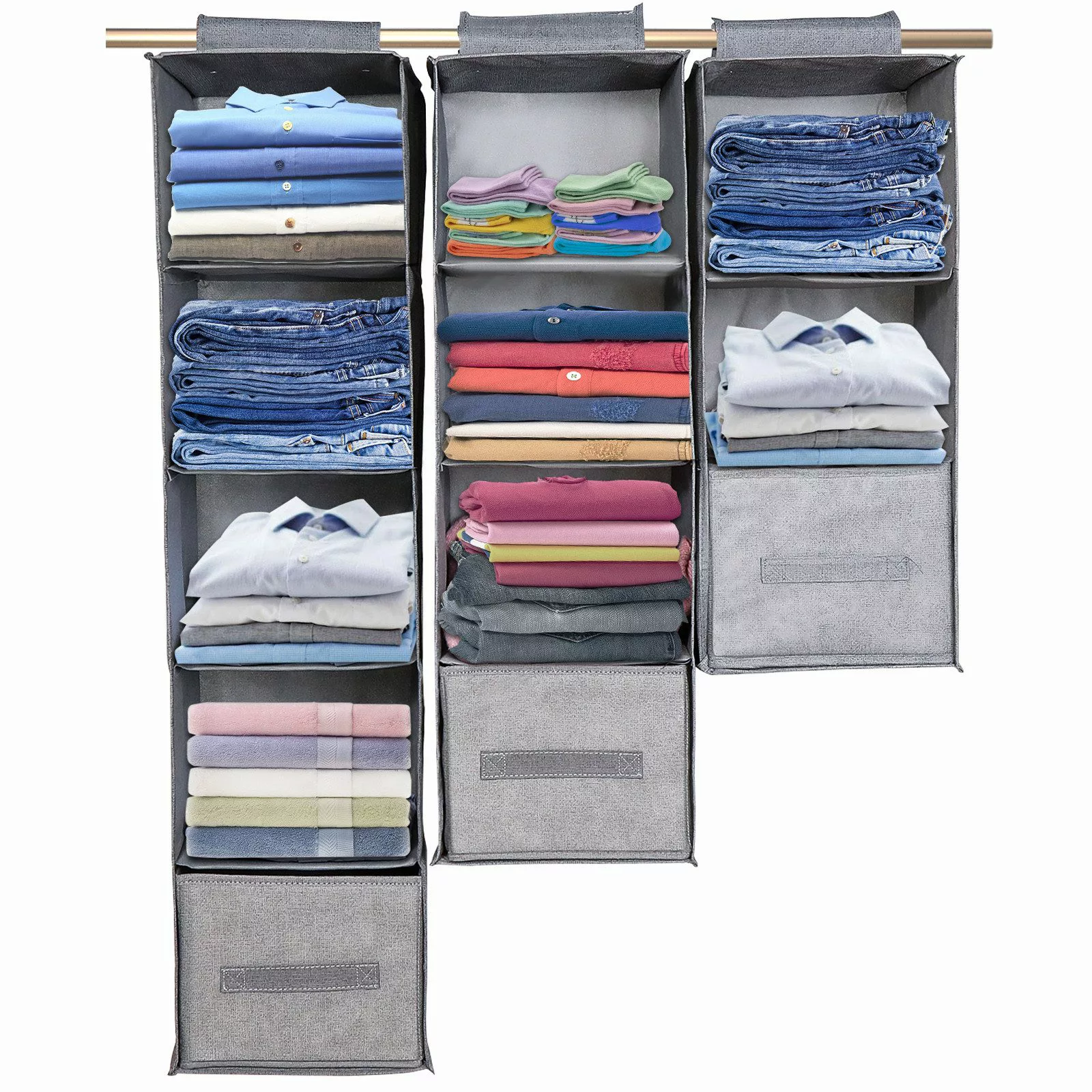 BTTO Hängeregal Hängeaufbewahrung Kleiderschrank Organizer,Hängender Stoffs günstig online kaufen