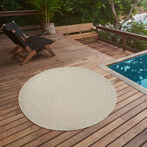 the carpet Teppich »Kenzy«, rund, moderner robuster In und Outdoor Teppich günstig online kaufen