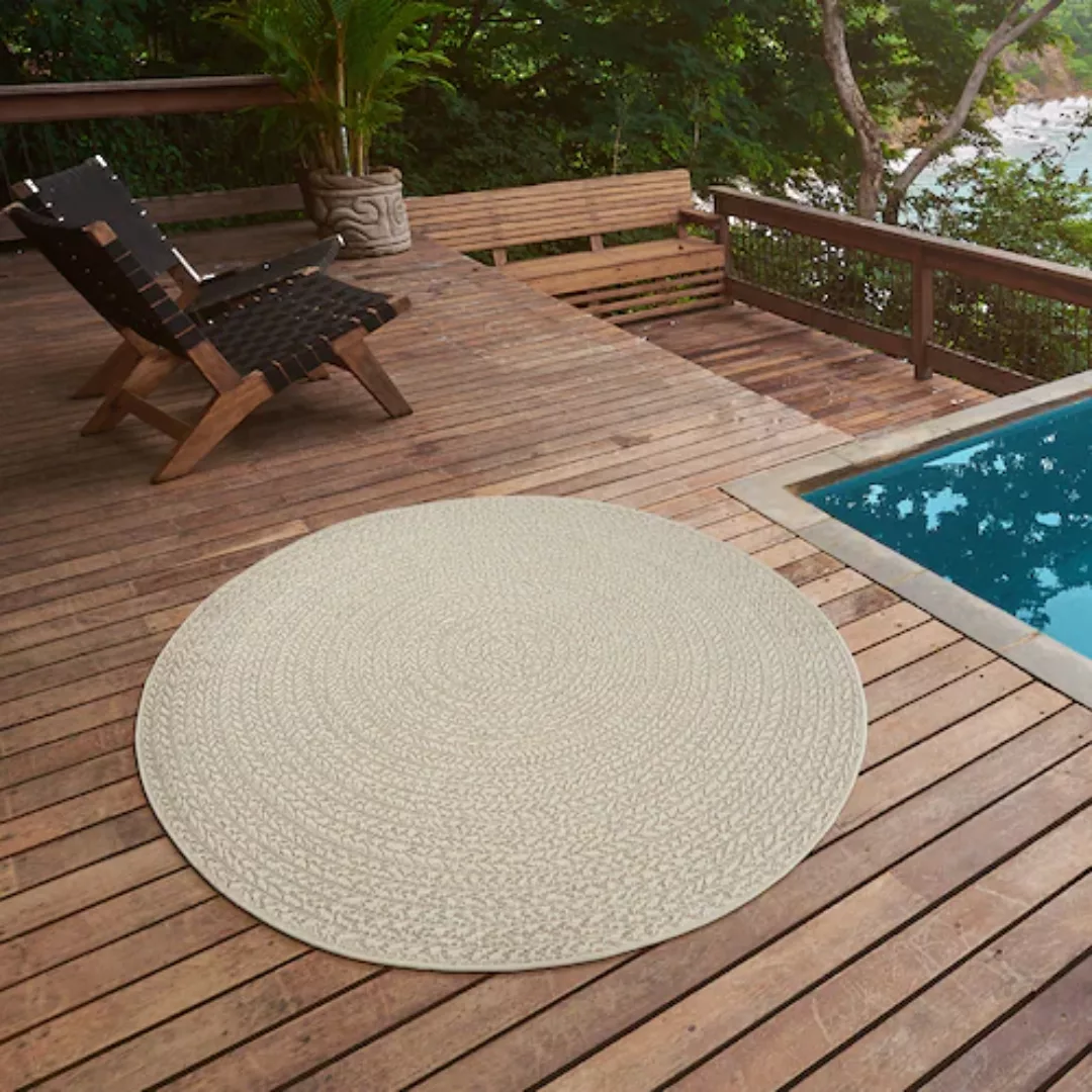 the carpet Teppich »Kansas«, rund, moderner robuster In und Outdoor Teppich günstig online kaufen