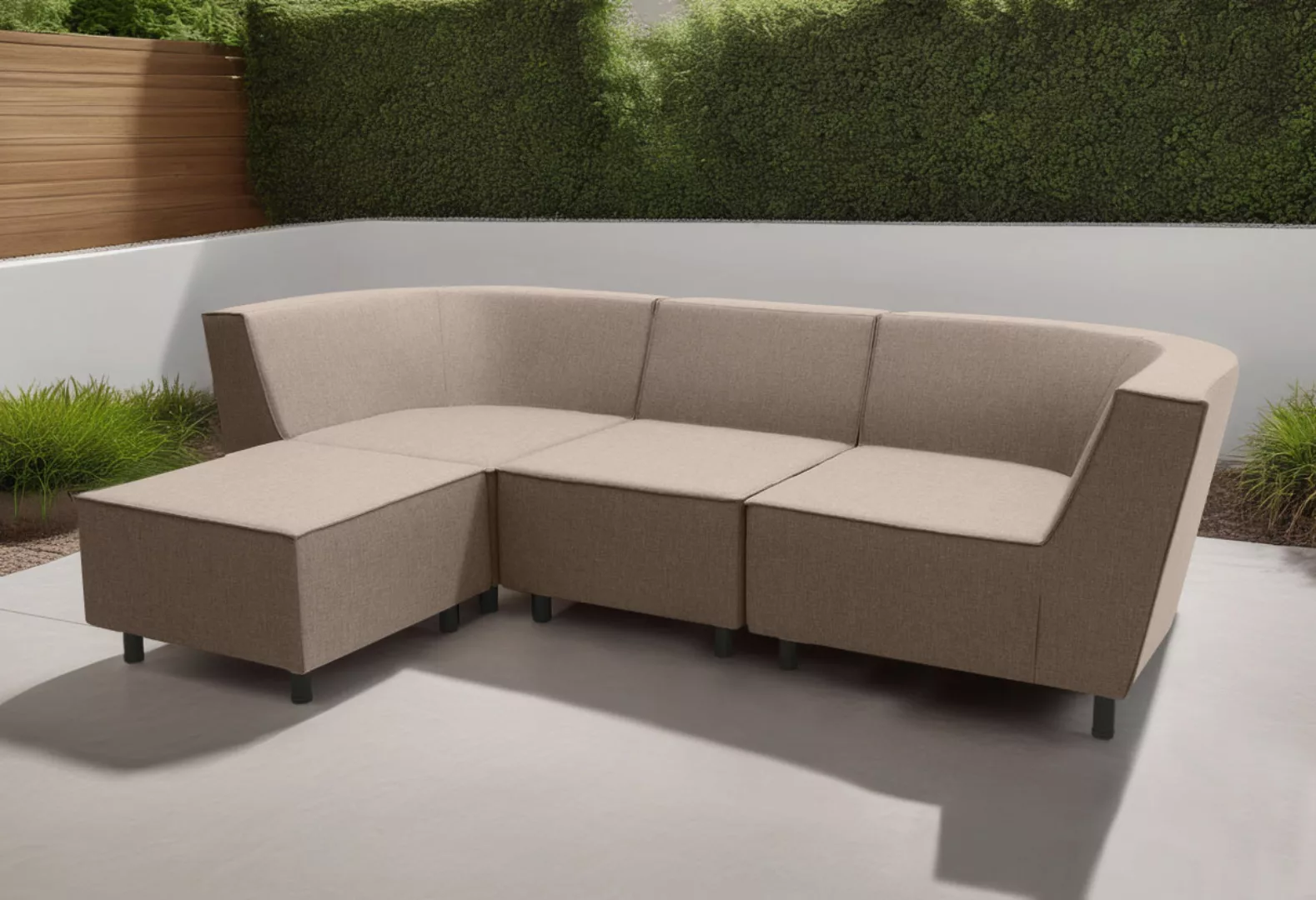 DOMO collection Ecksofa Sonna, individuell zusammenstellbar L-Form, Gartenl günstig online kaufen