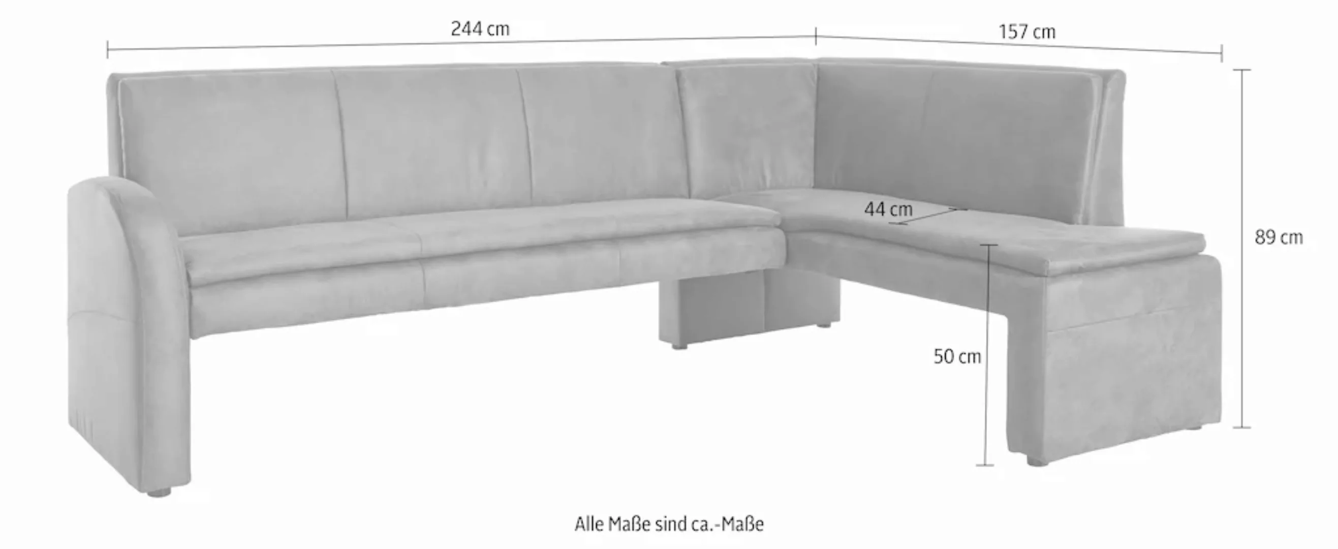 exxpo - sofa fashion Eckbank »Cortado, elegant und modern mit hohem Sitzkom günstig online kaufen