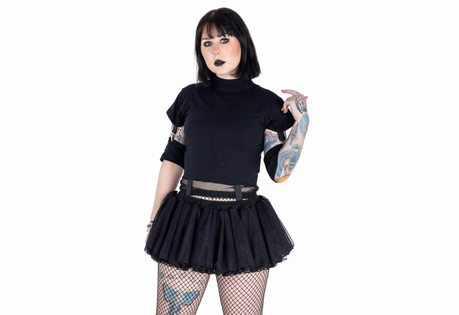 Poizen Industries Unterrock Cala Schwarz Mini Tutu günstig online kaufen