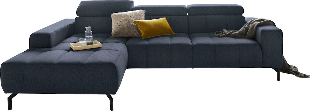DOMO collection Ecksofa »Cunelli tolle Sitznähte als Designelement, fester günstig online kaufen