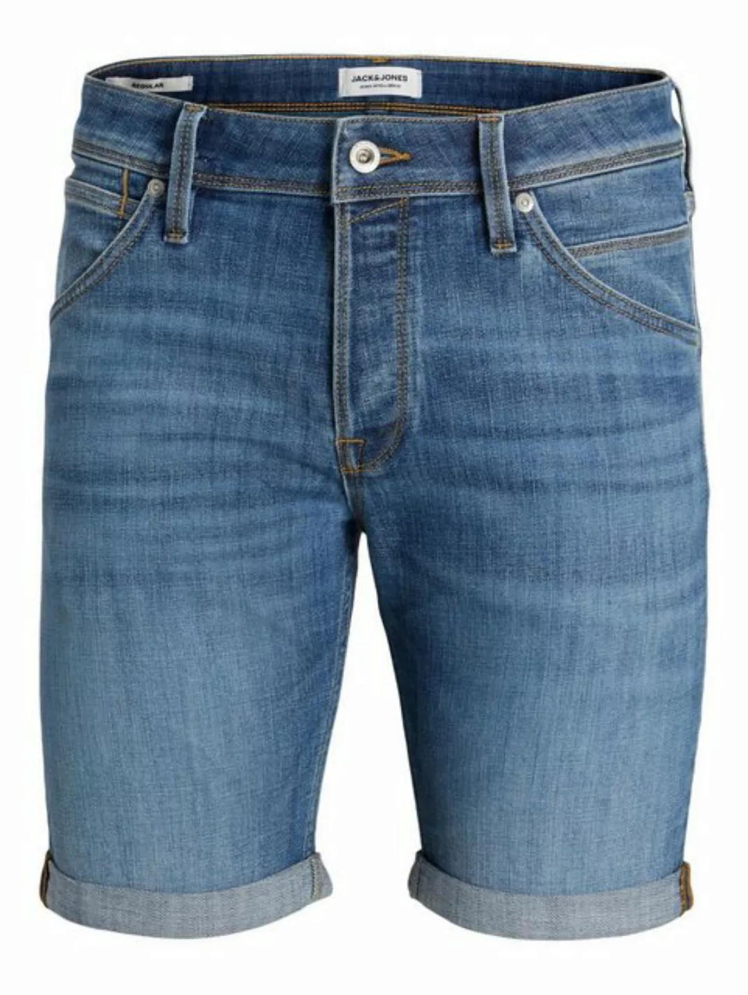 Jack & Jones Jeansshorts Jeans Shorts Knielang Plus Size JJIRICK 6014 in Bl günstig online kaufen