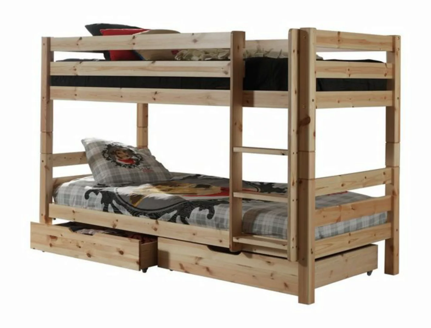 Natur24 Kinderbett Etagenbett Pino Kiefer massiv 90x200cm günstig online kaufen