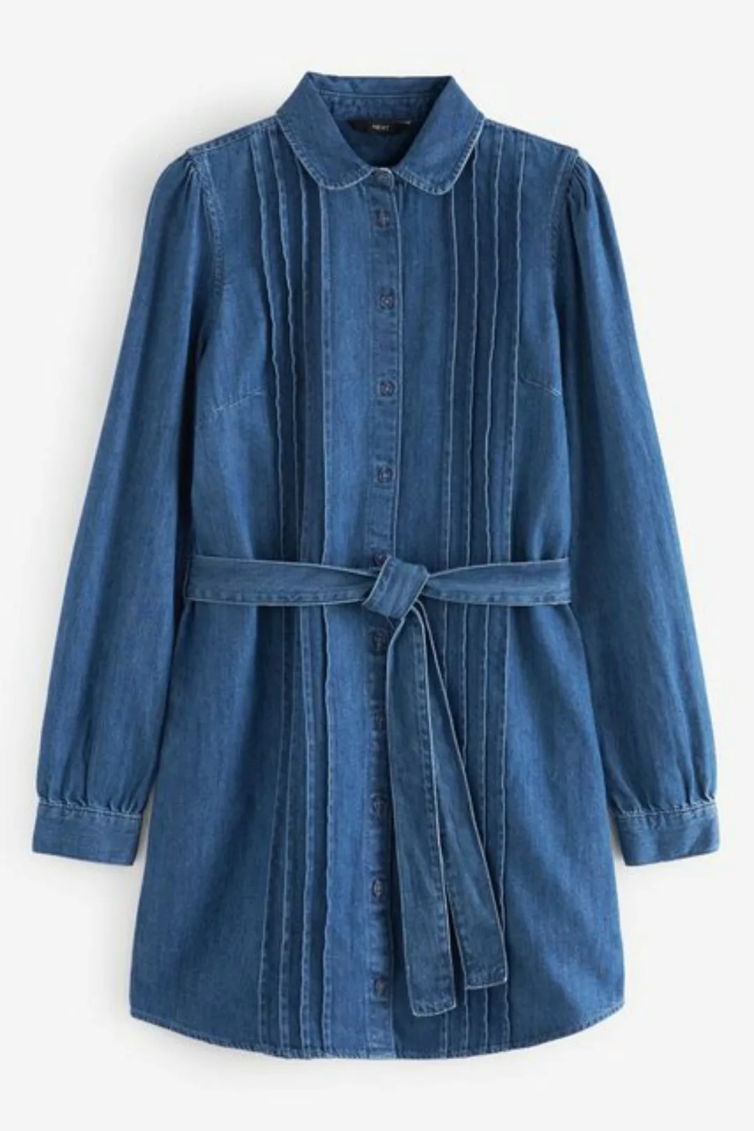 Next Jeanskleid Jeanskleid mit Puffärmeln und Biesen (1-tlg) günstig online kaufen