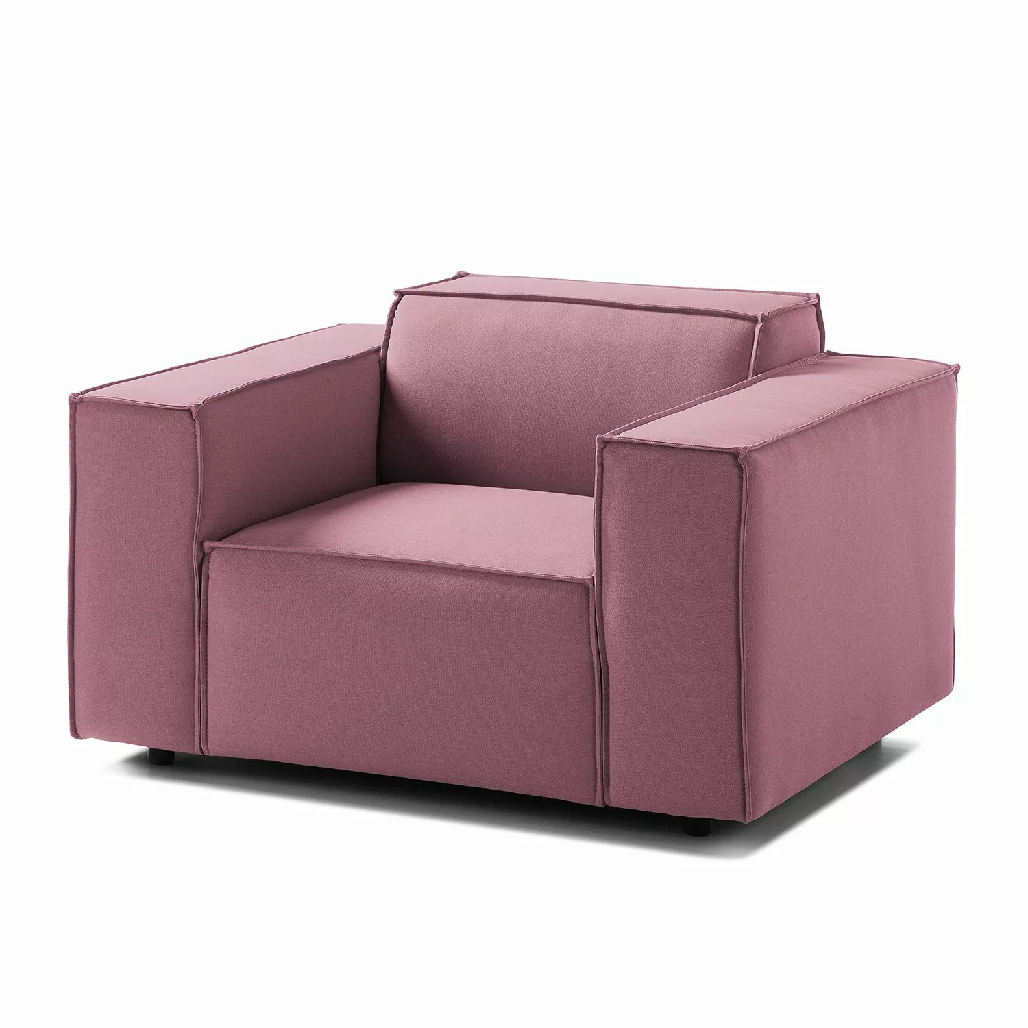 home24 Sessel Kinx Flieder Strukturstoff 120x72x96 cm (BxHxT) günstig online kaufen