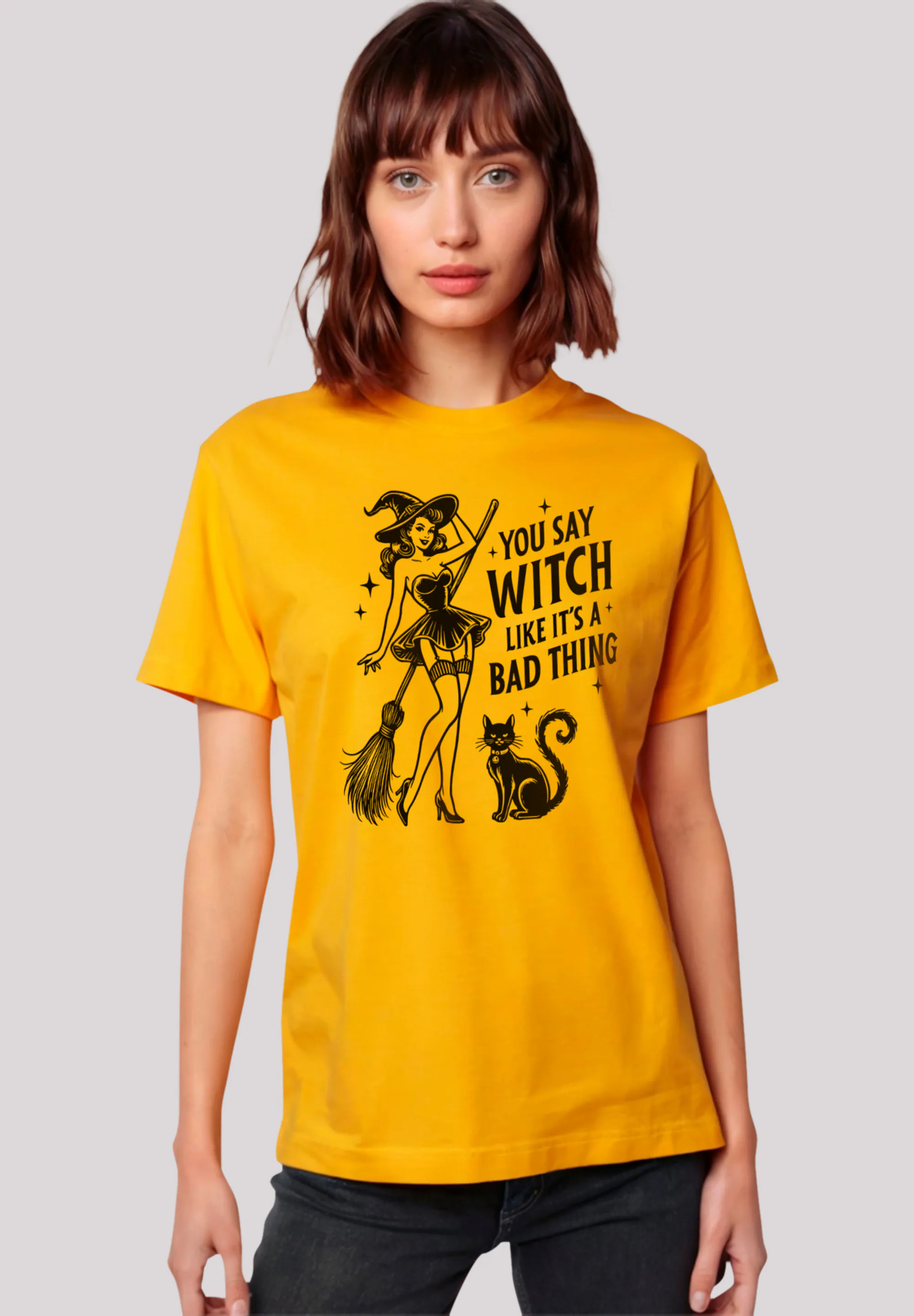 F4NT4STIC T-Shirt "Halloween you say witch like its a bad thing", Premium Q günstig online kaufen