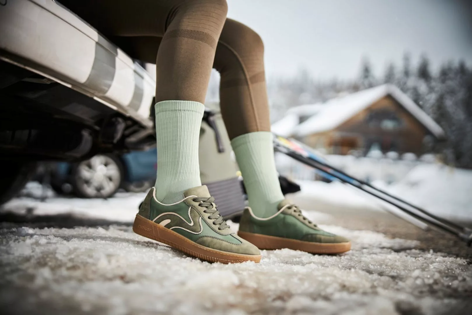 Rieker Plateausneaker, Freizeitschuh, Halbschuh, Schnürschuh in veganer Ver günstig online kaufen