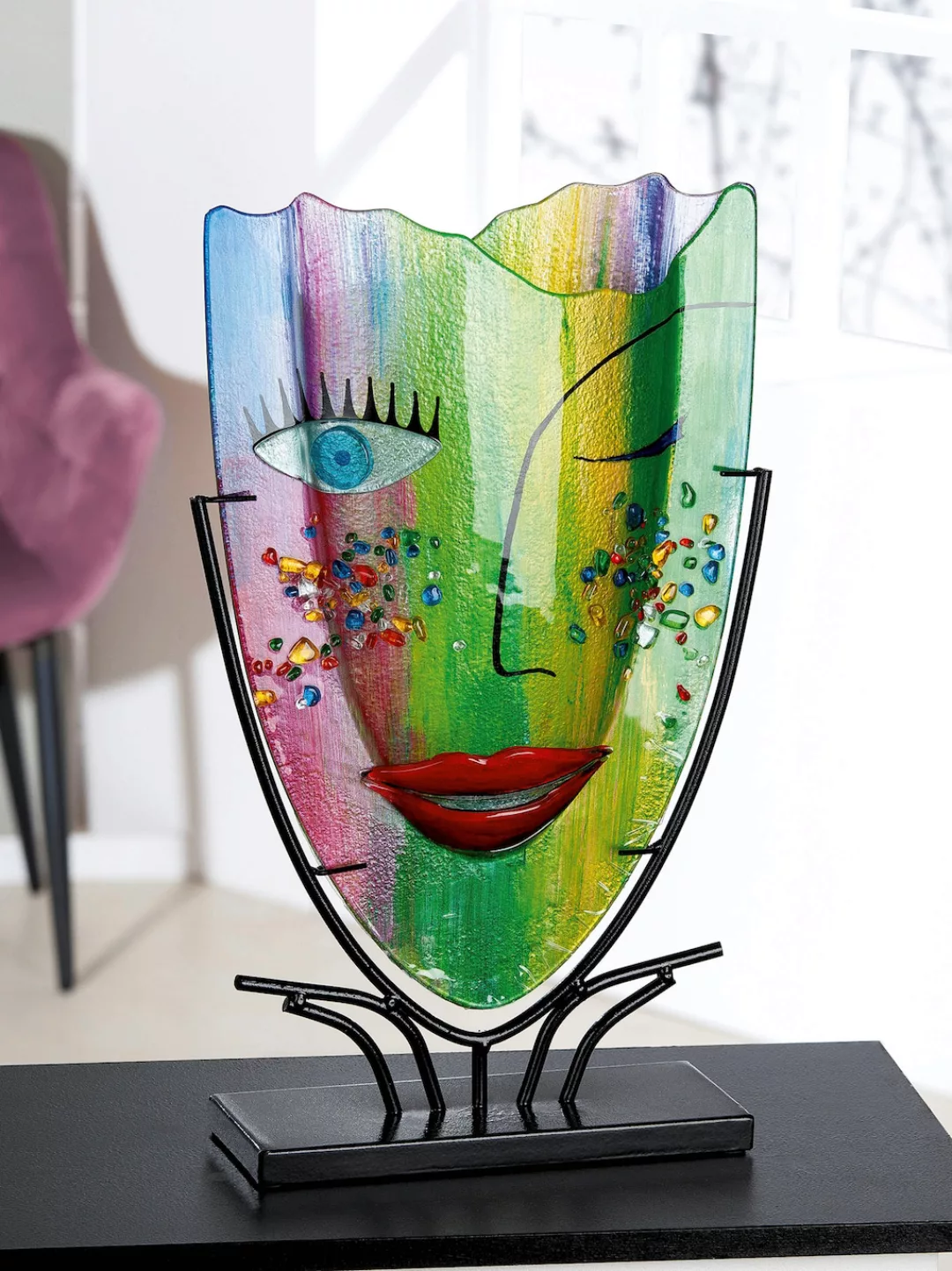 Casablanca by Gilde Dekovase »Amour«, (1 St.), Vase aus Glas günstig online kaufen