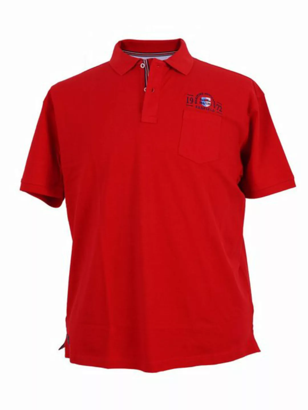 redfield Poloshirt Pique Poloshirt von Redfield in großen Größen, rot günstig online kaufen