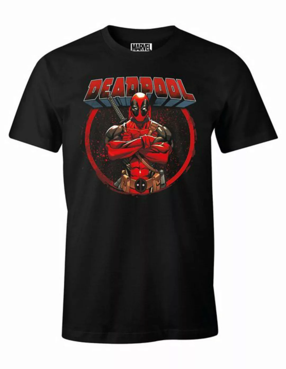 Deadpool T-Shirt Front Pose günstig online kaufen