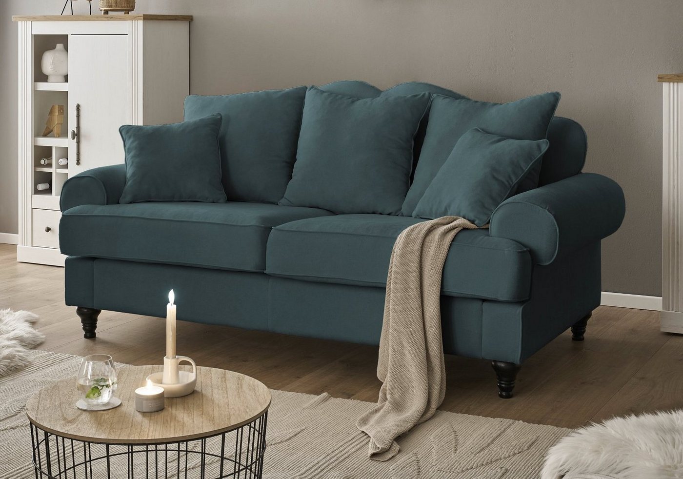 Furn.Design Sofa Adelina, Polsterung mit Wellenunterfederung und Federkern, günstig online kaufen