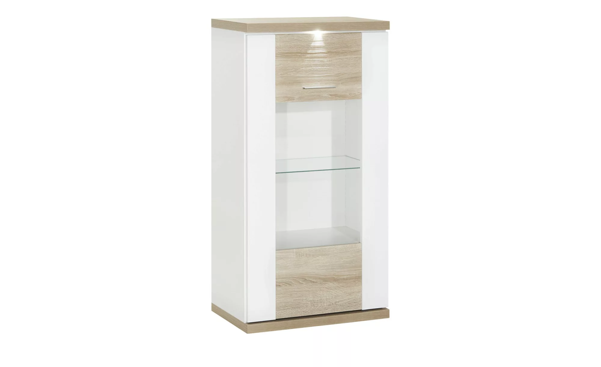 uno Vitrine   Titan ¦ holzfarben ¦ Maße (cm): B: 66 H: 131 T: 42 Kommoden & günstig online kaufen