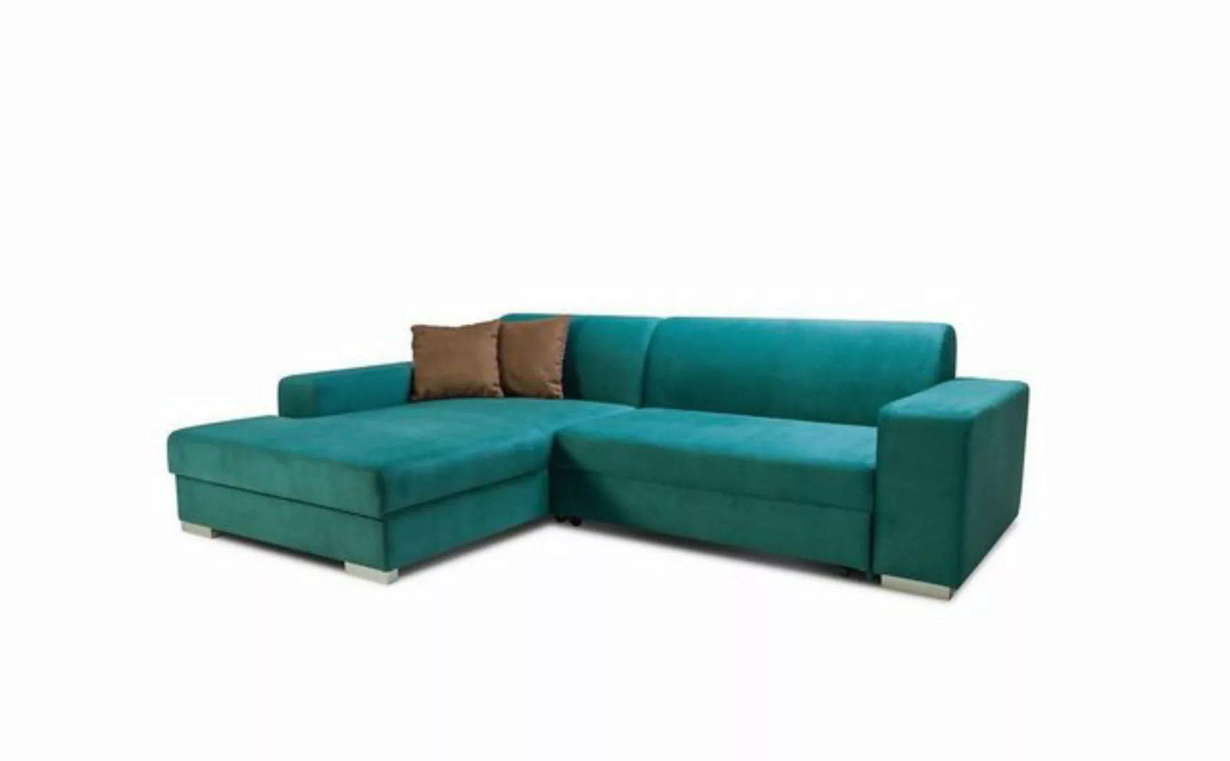 JVmoebel Ecksofa Türkis Ecksofa Modernes Design Luxus Couch Schlafsofa Stil günstig online kaufen