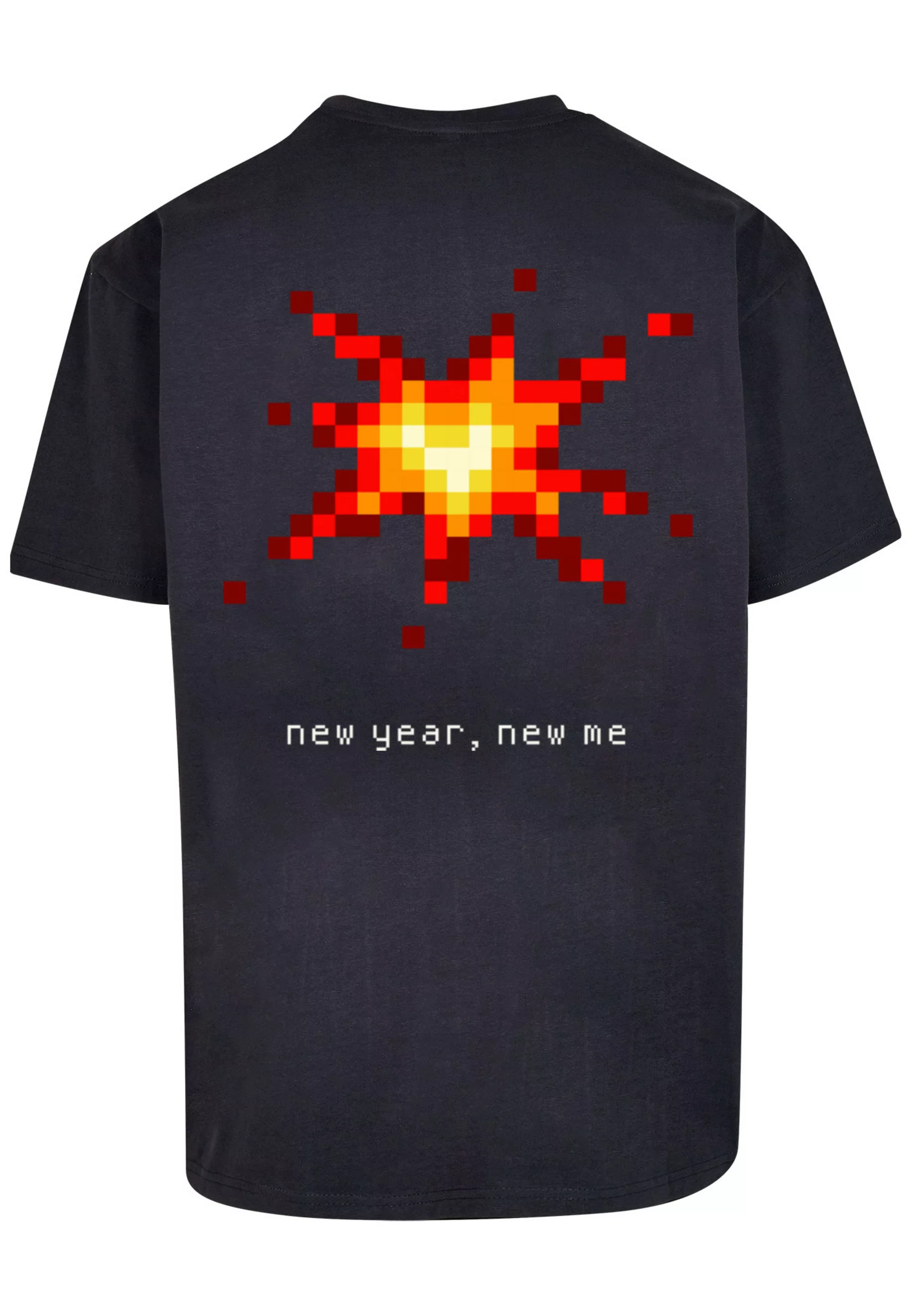 F4NT4STIC T-Shirt "Silvester Happy New Year Pixel Kleeblatt", Print günstig online kaufen