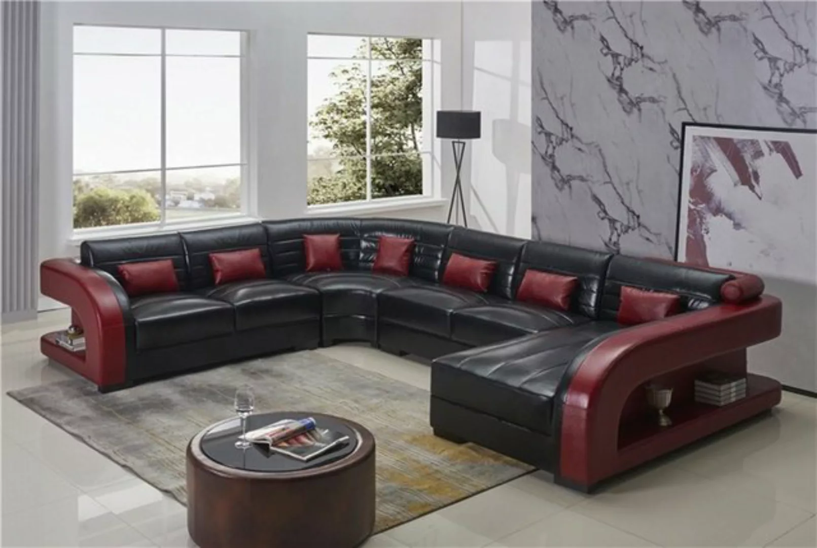 JVmoebel Ecksofa, Luxuriöse Wohnzimmer Eckgarnitur Ecksofa Eckcouch Sofa Po günstig online kaufen